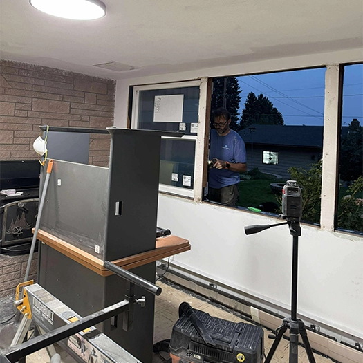 Sarah - New Windows in the Basement